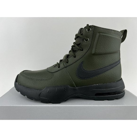 Nike Air Max Goaterra 2.0 Green Youth Size 7Y Boots Leather Black NO SHOE BOX - Picture 5 of 11